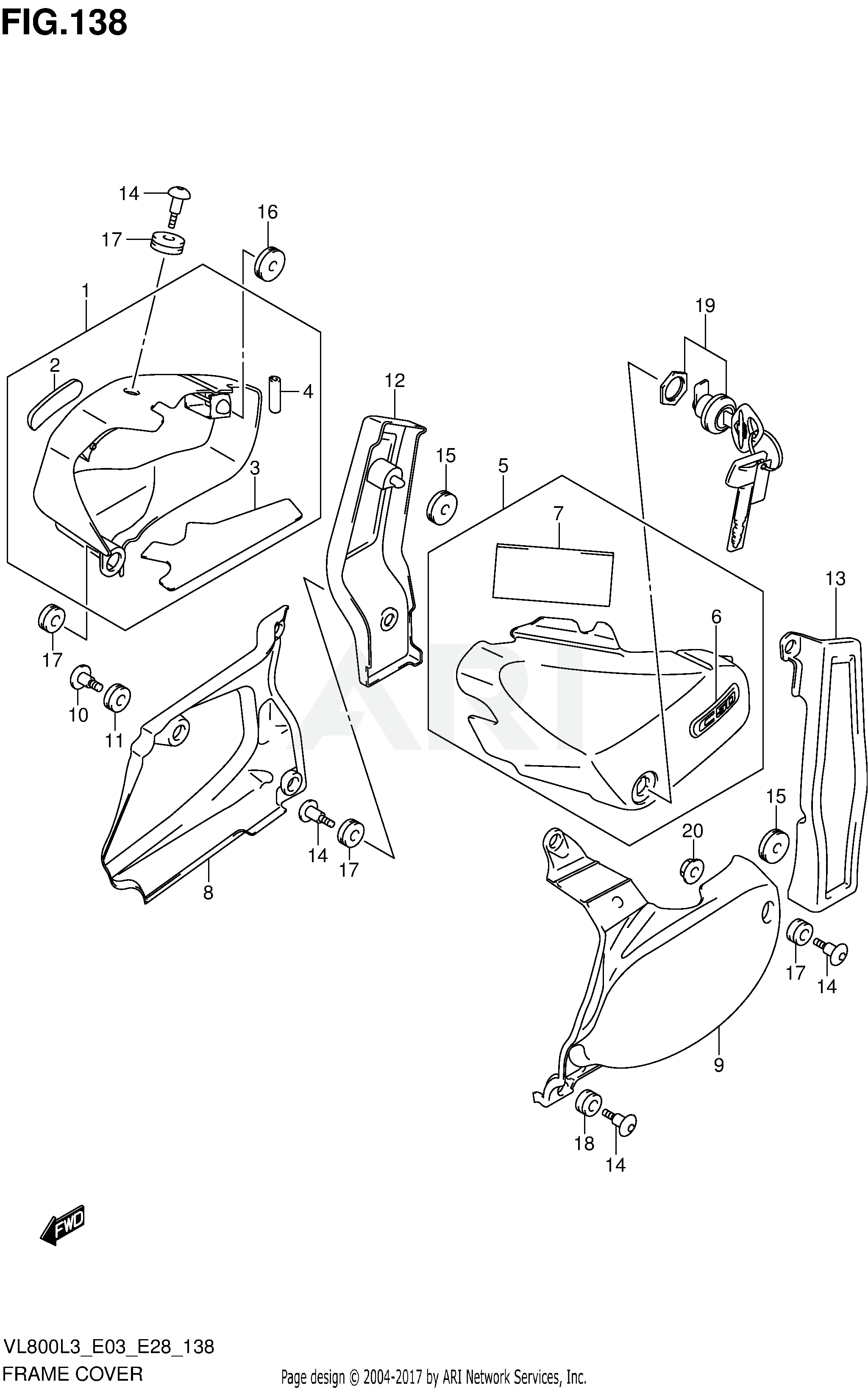 FRAME COVER (VL800TL3 E03)