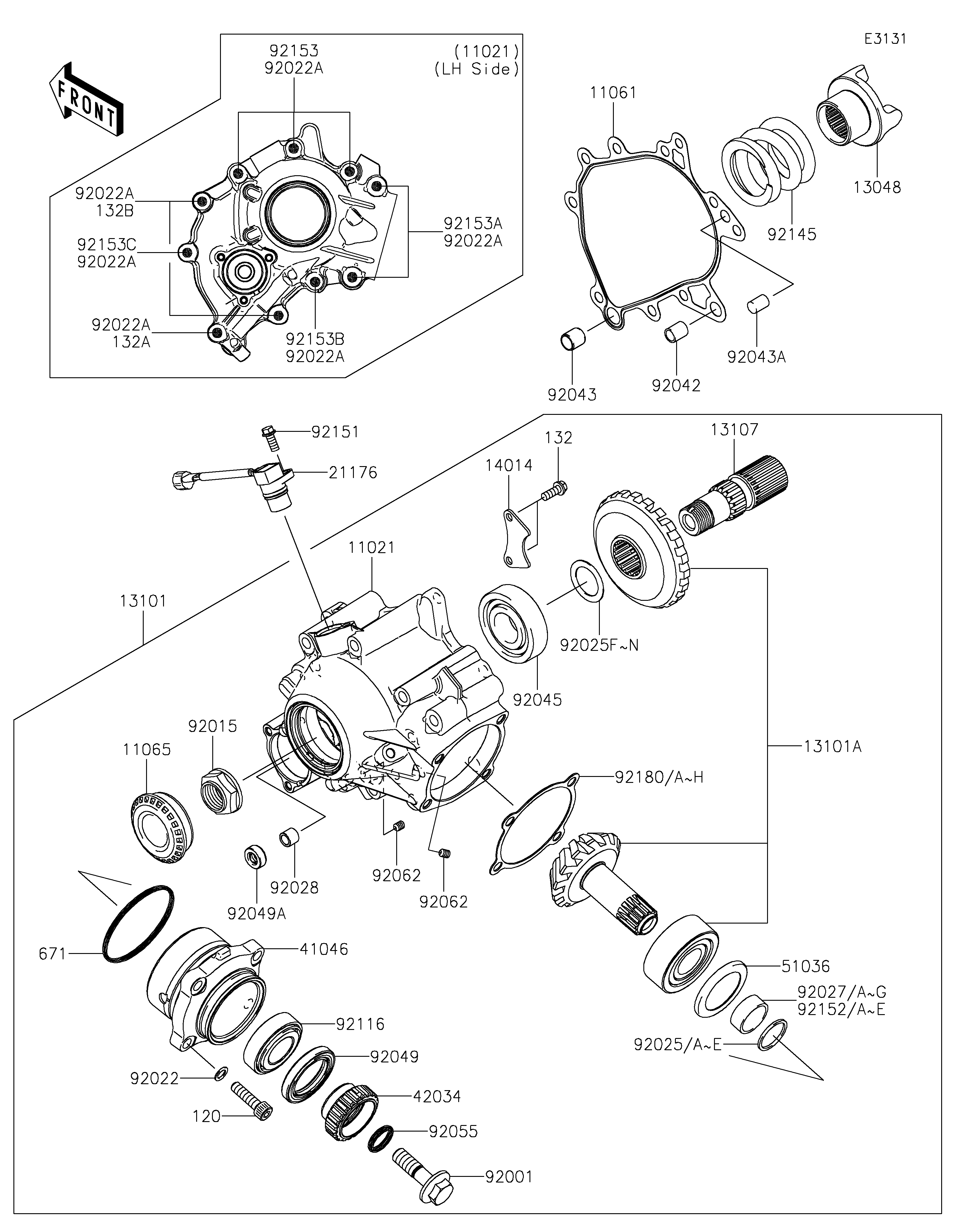 Front Bevel Gear