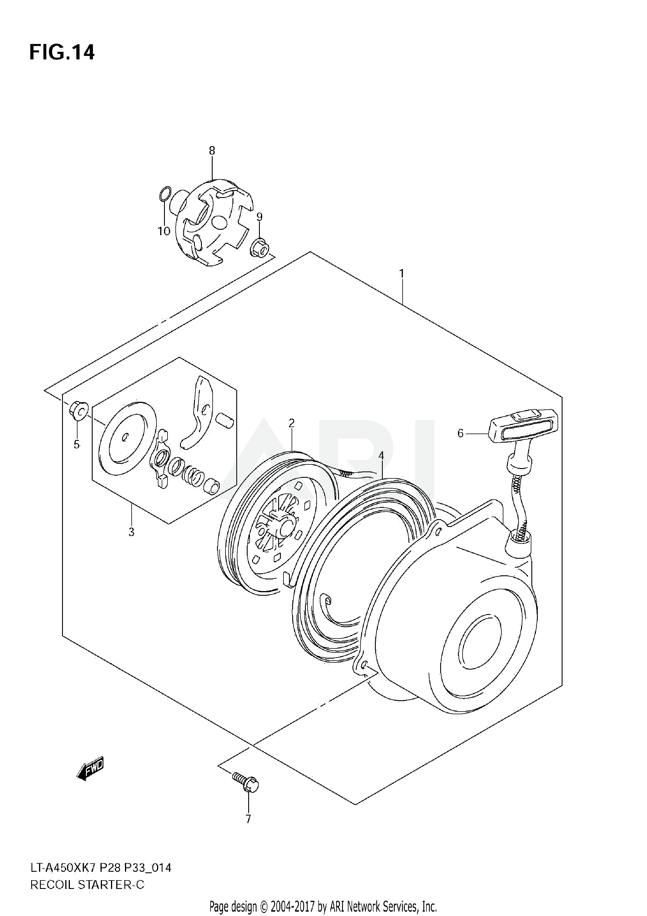 RECOIL STARTER (MODEL K7/K8/K9)