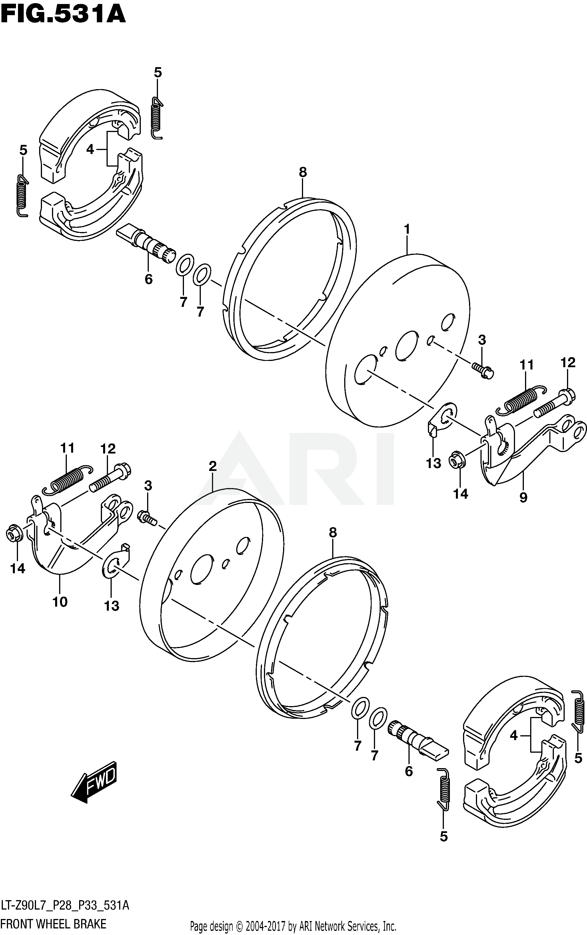 FRONT WHEEL BRAKE