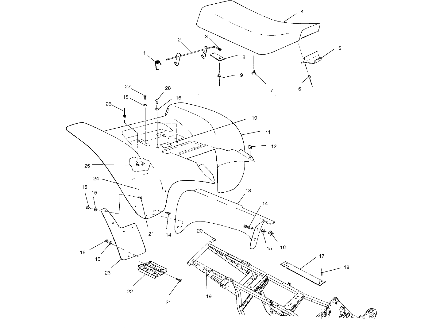 REAR CAB - A03BA25CA/CB (4975037503A04)