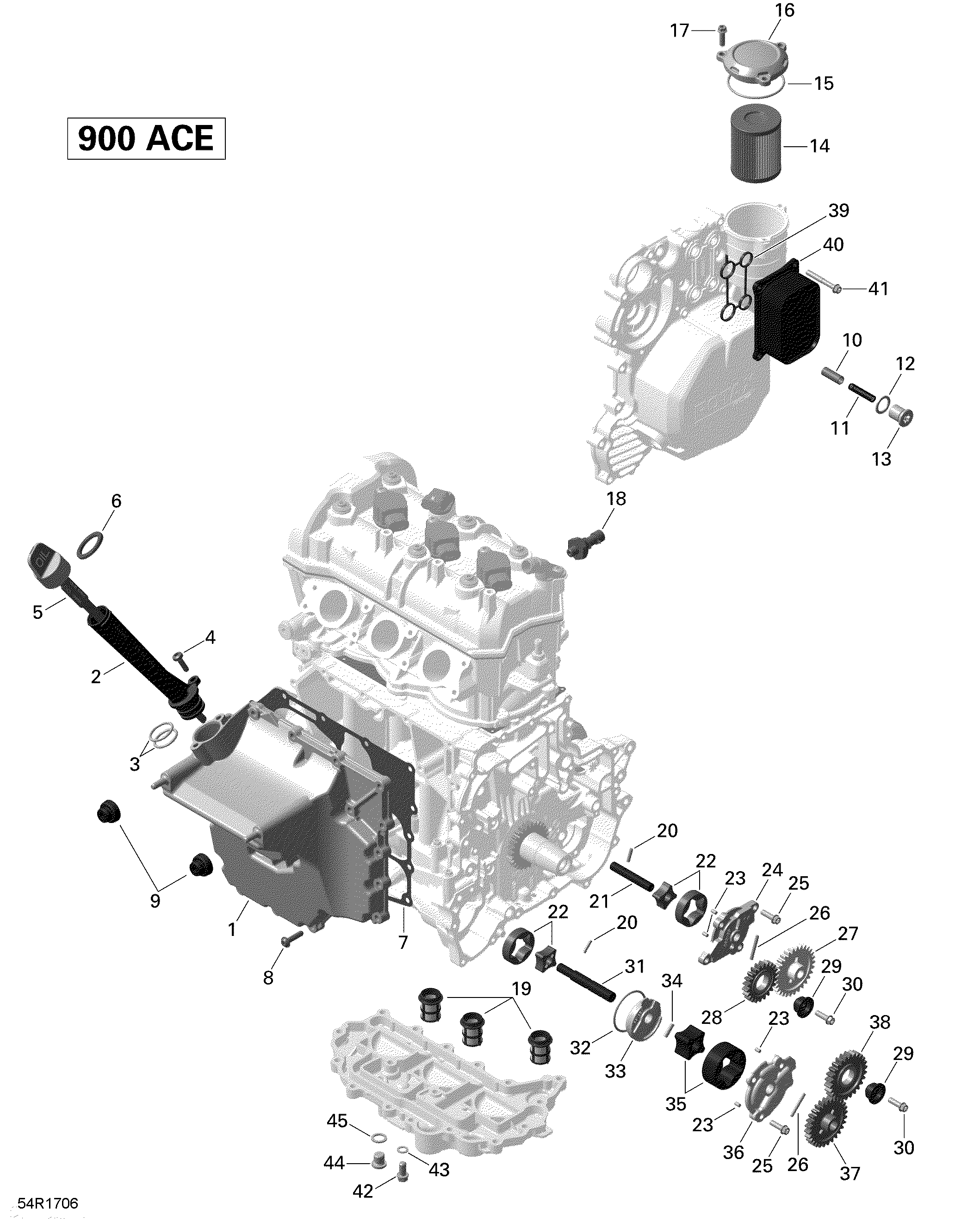 Engine Lubrication - 900 ACE