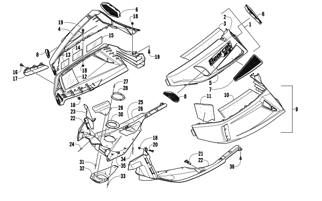 SKID PLATE AND SIDE PANEL ASSEMBLY