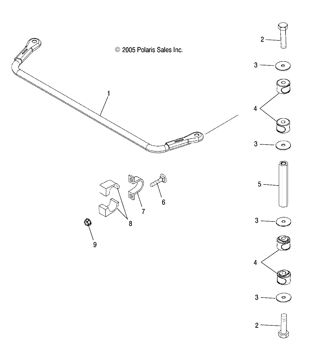 STABILIZER BAR, REAR - R07RB50AA/RH50AA (4999202119920211C10)