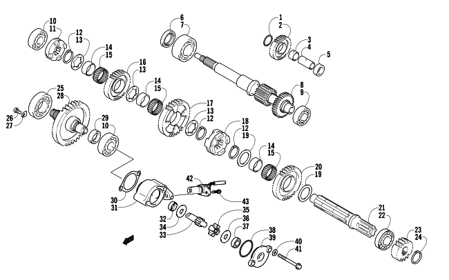 SECONDARY TRANSMISSION ASSEMBLY