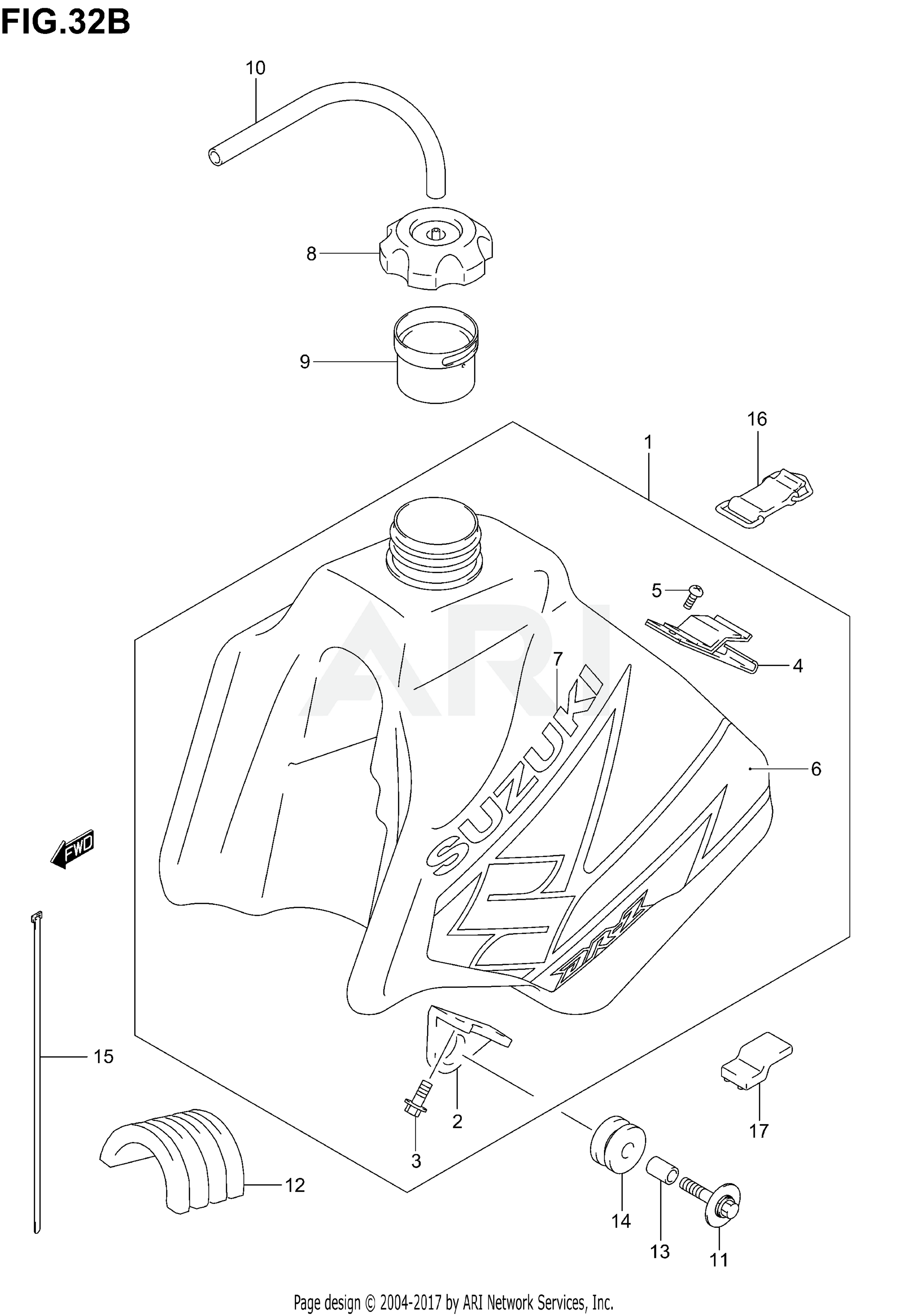 FUEL TANK (MODEL K3)