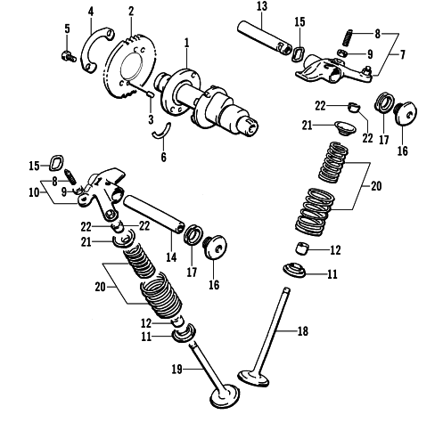 CAMSHAFT/VALVE ASSEMBLY