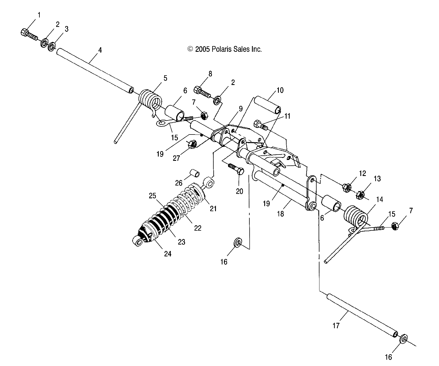 TORQUE ARM, REAR - S06SU4BS (4997559755B04)