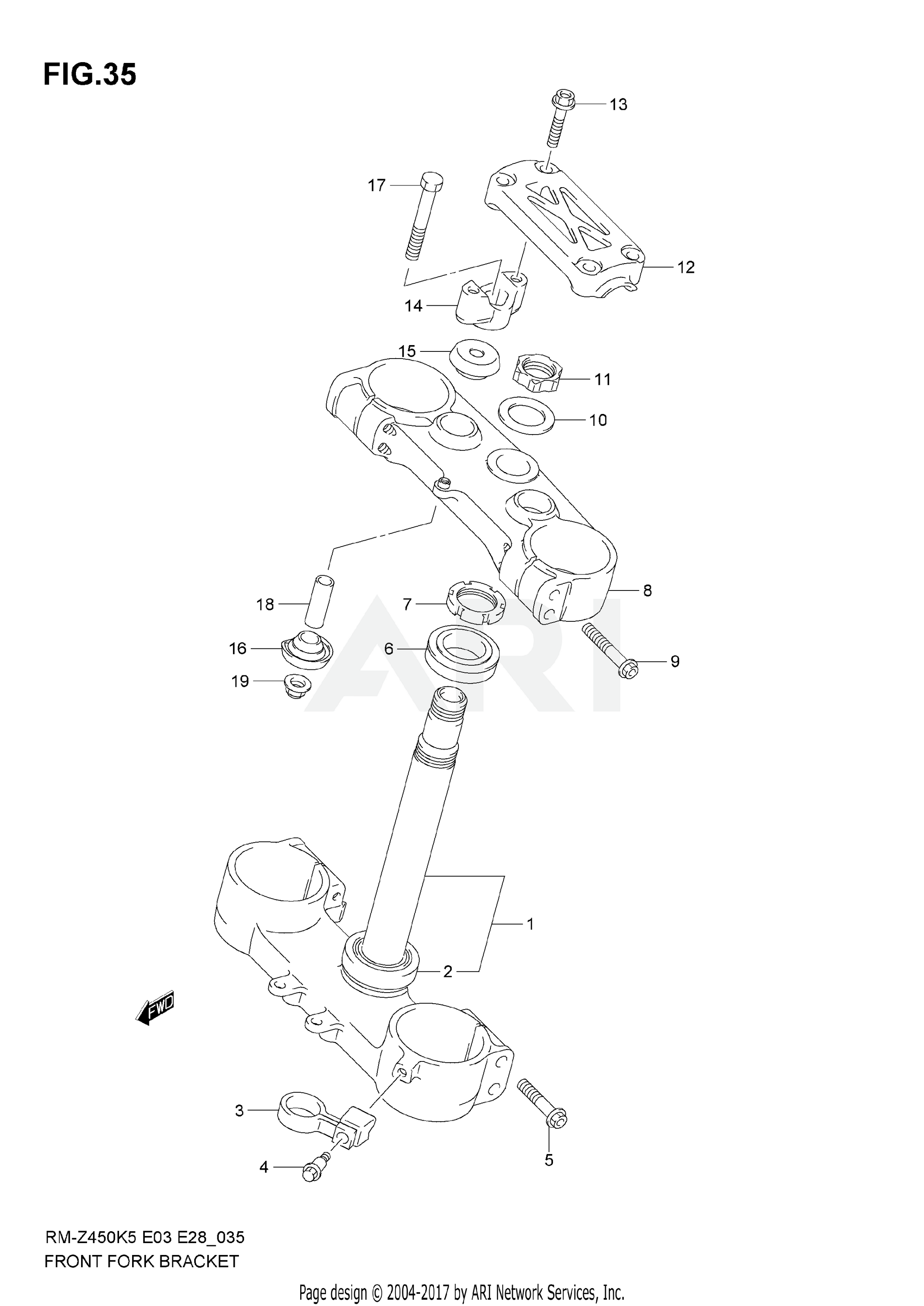 STEERING STEM (MODEL K5/K6)