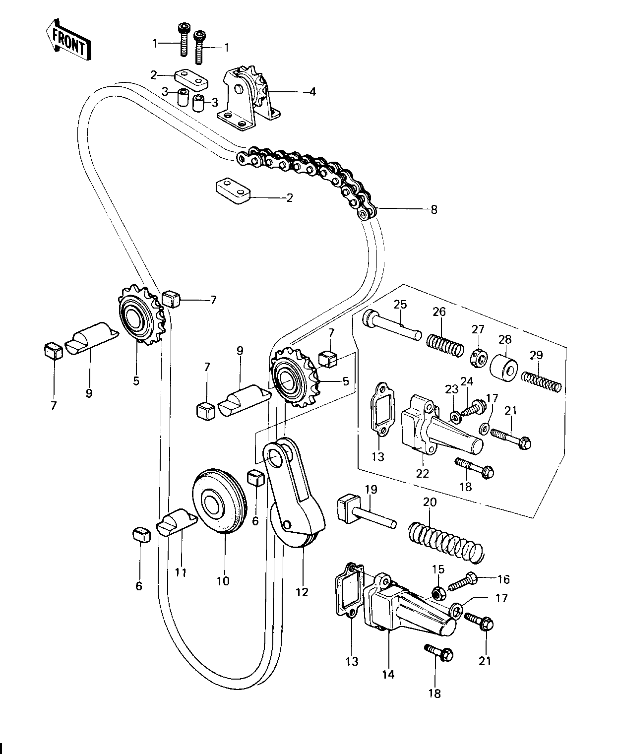 CAM CHAIN/TENSIONER