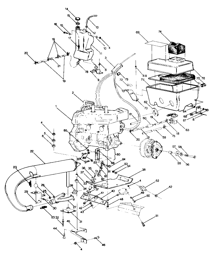 ENGINE MOUNTING Trail (4914161416019A)
