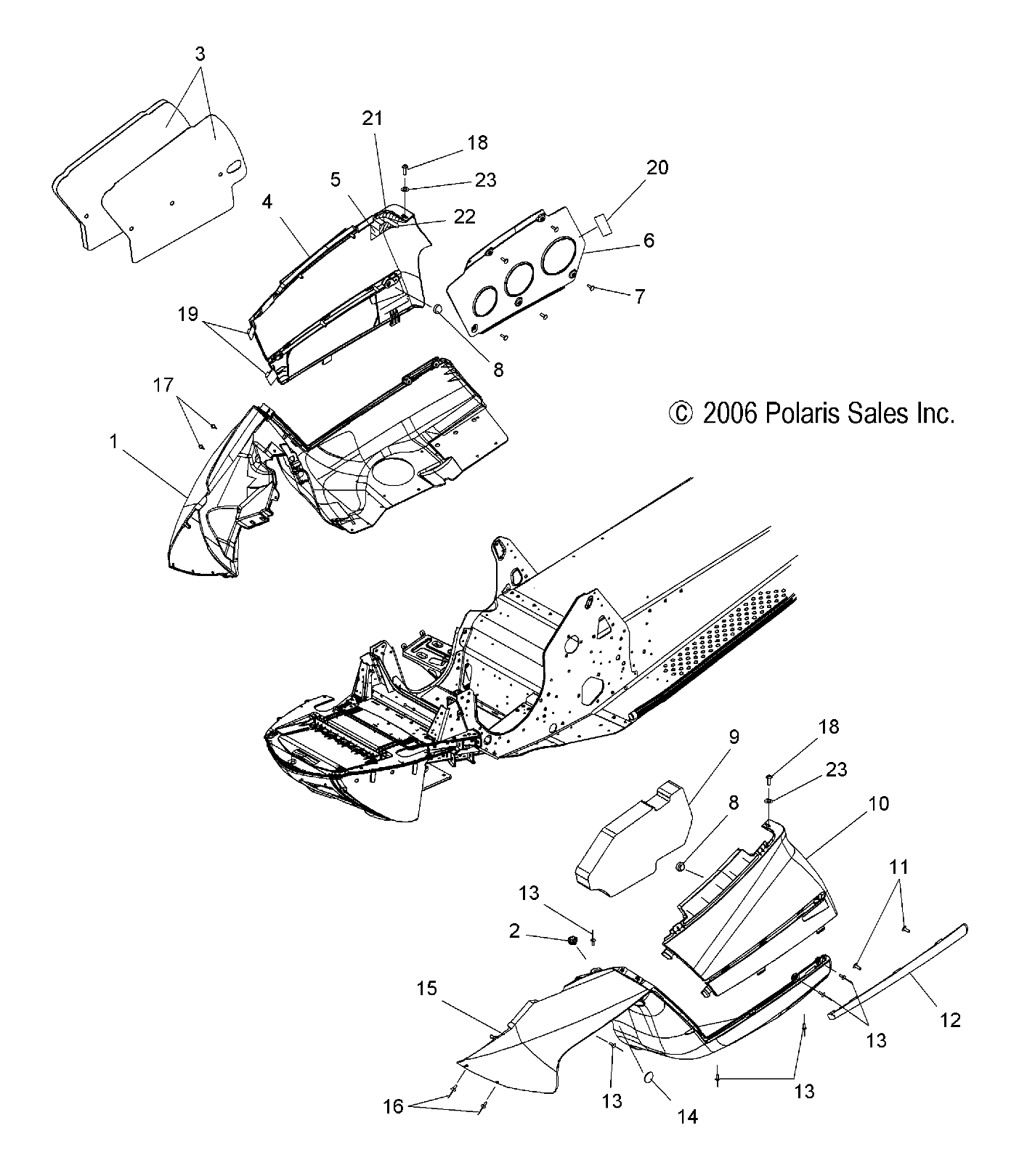 FENDERS and SIDE PANELS - S07PL7JS/JE (49SNOWFENDERSDRGNRMK)