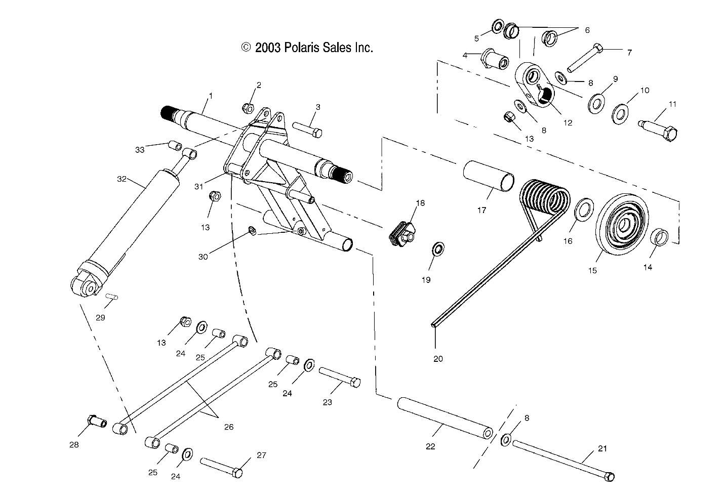 REAR TORQUE ARM - S04ND5BS (4988358835B09)