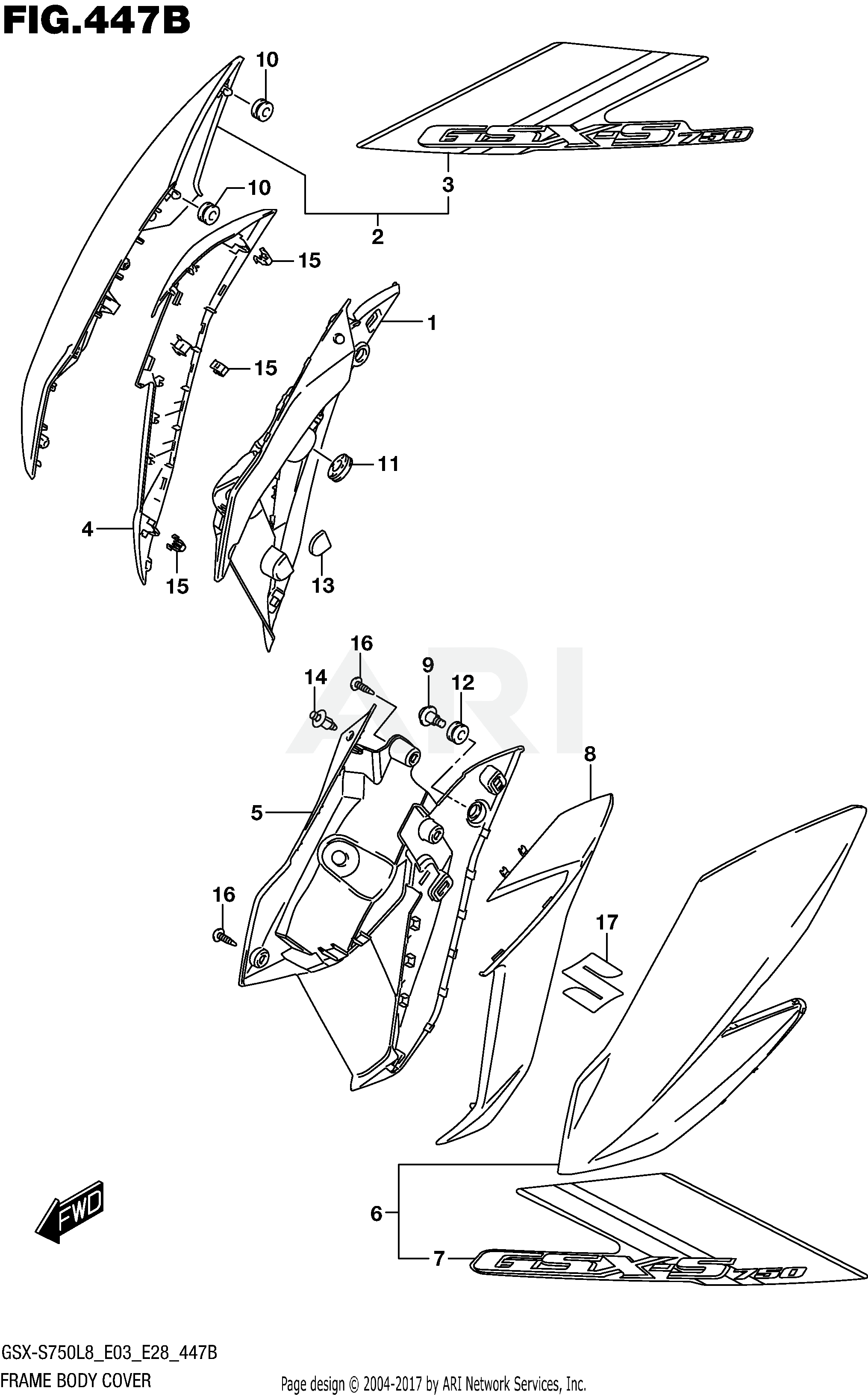 FRAME BODY COVER (FOR YKV)