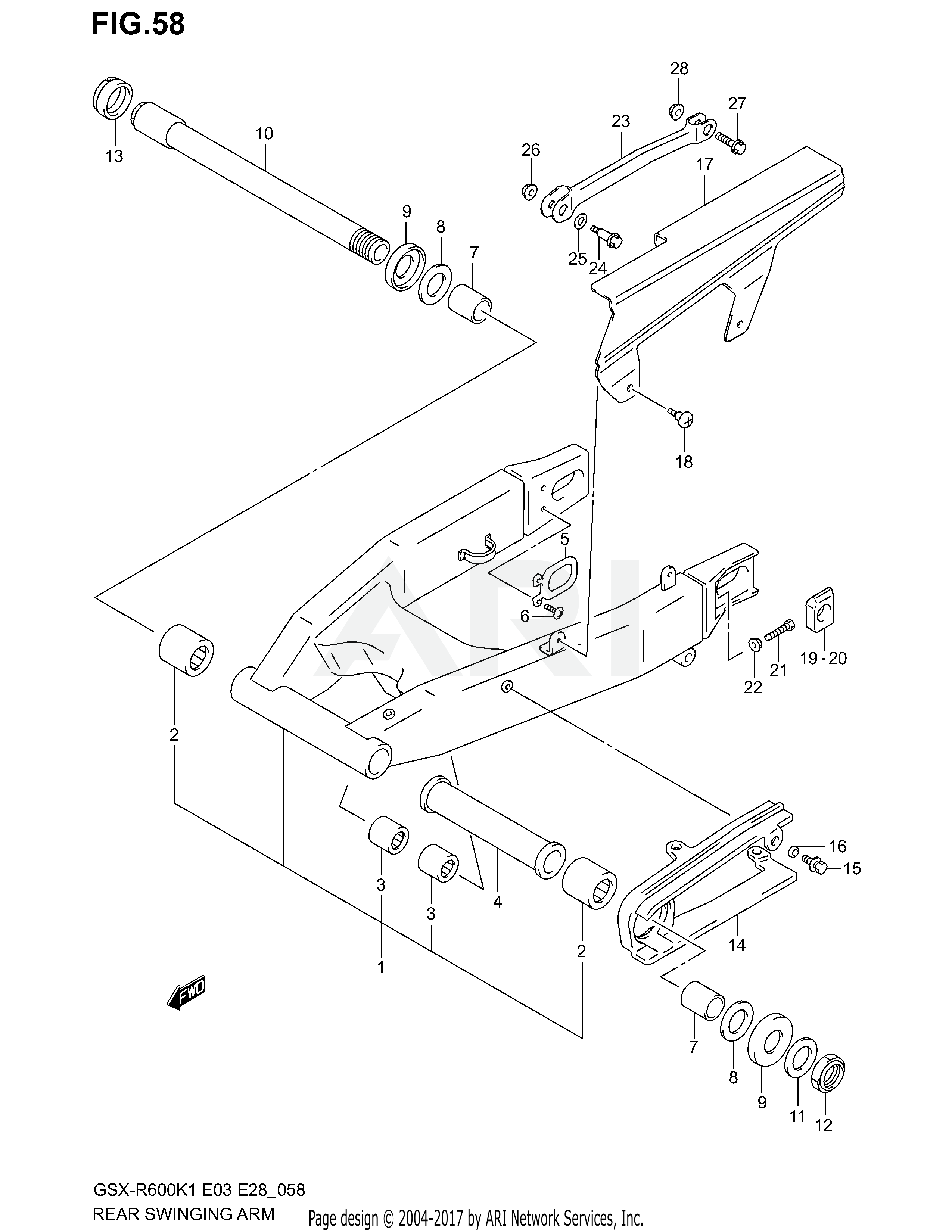 REAR SWINGING ARM