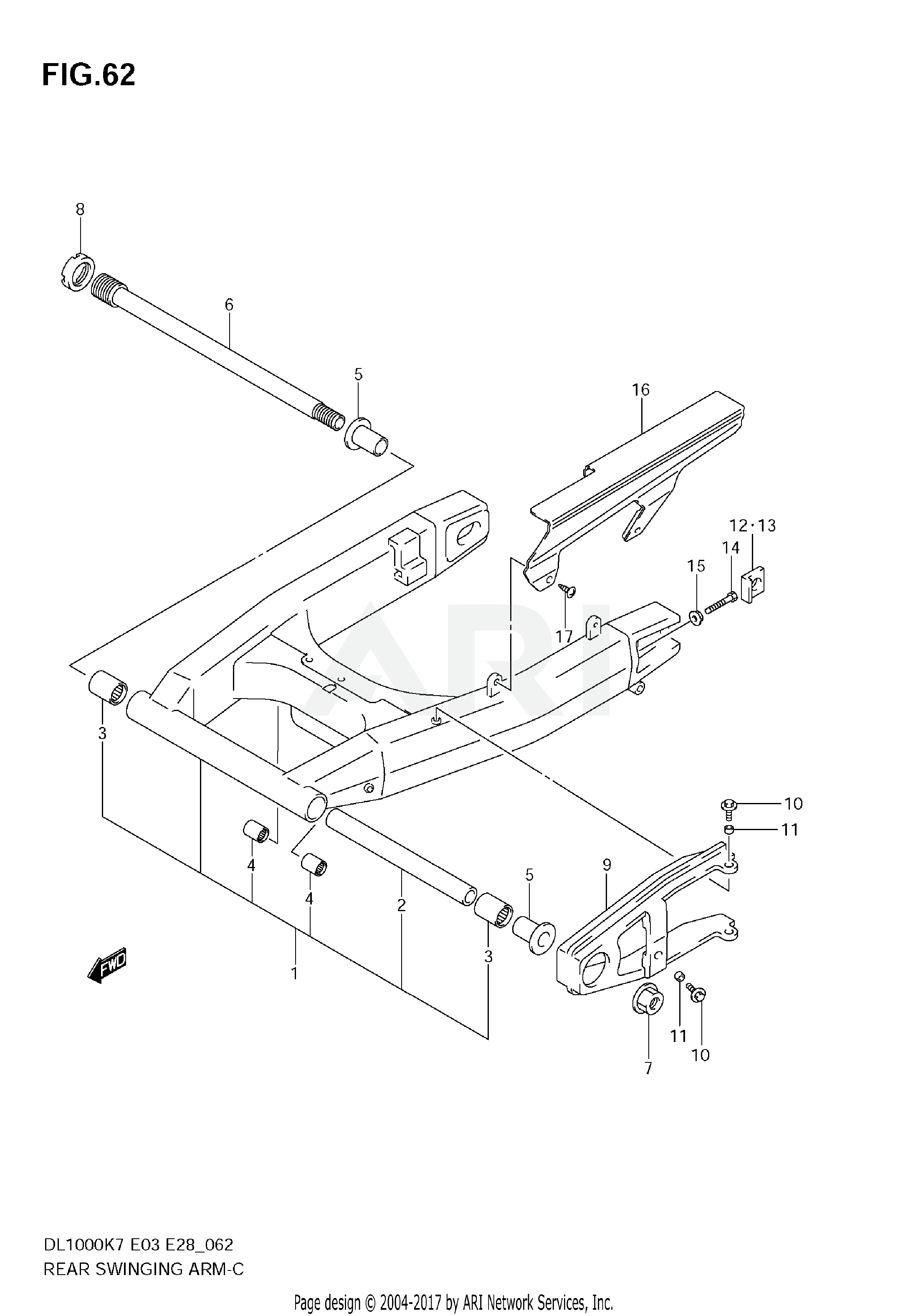 REAR SWINGING ARM