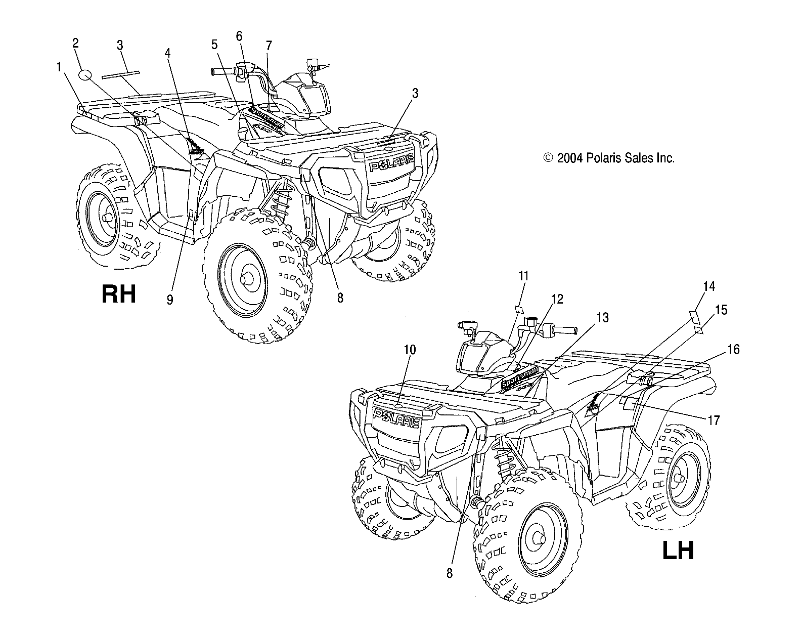 DECALS - A05MH42AB/AG/AH (4994139413A10)