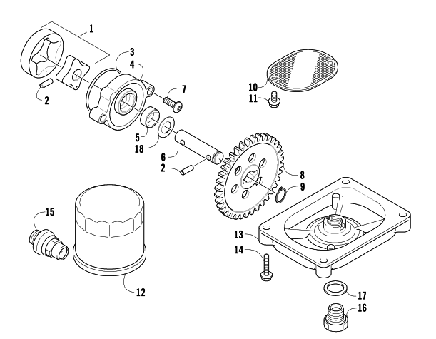 OIL FILTER/PUMP ASSEMBLY