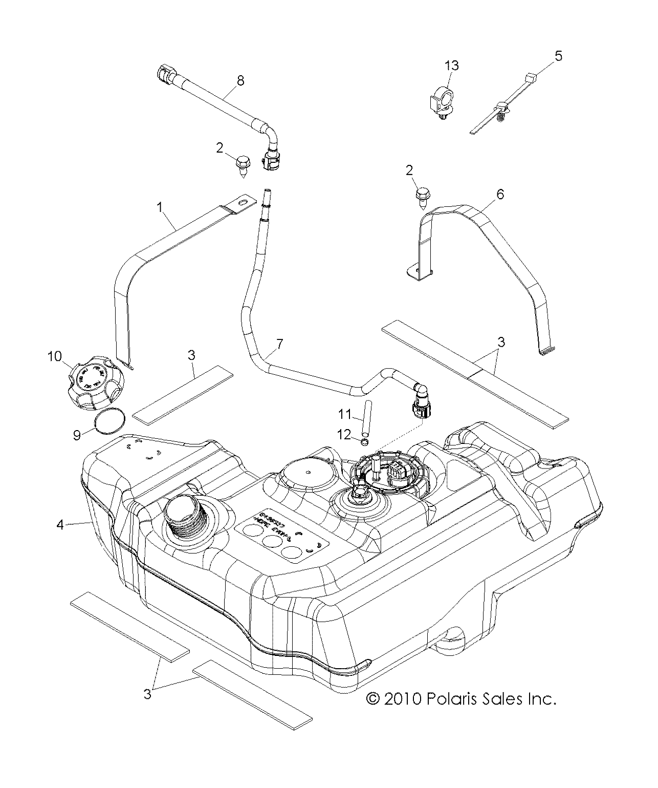 BODY, FUEL TANK - R12VE76FX/FI (49RGRFUEL11RZRSI)