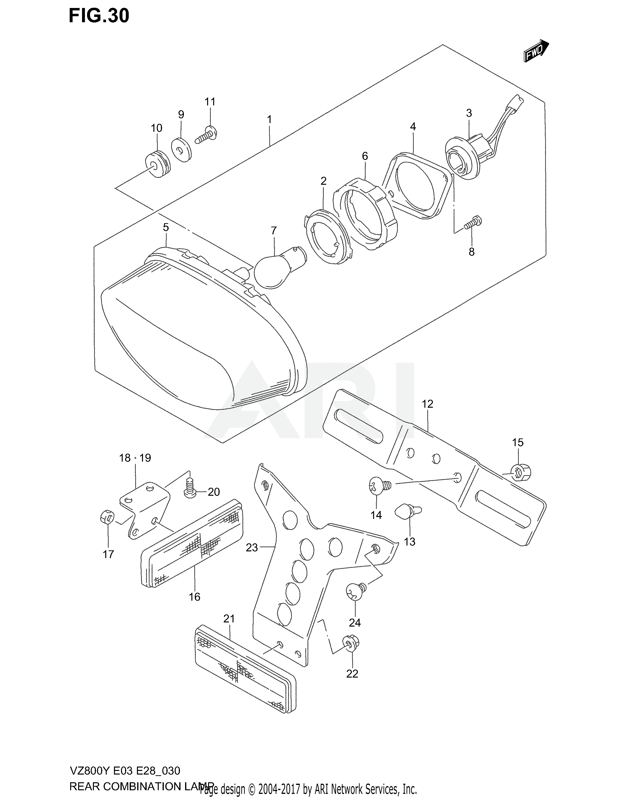 REAR COMBINATION LAMP