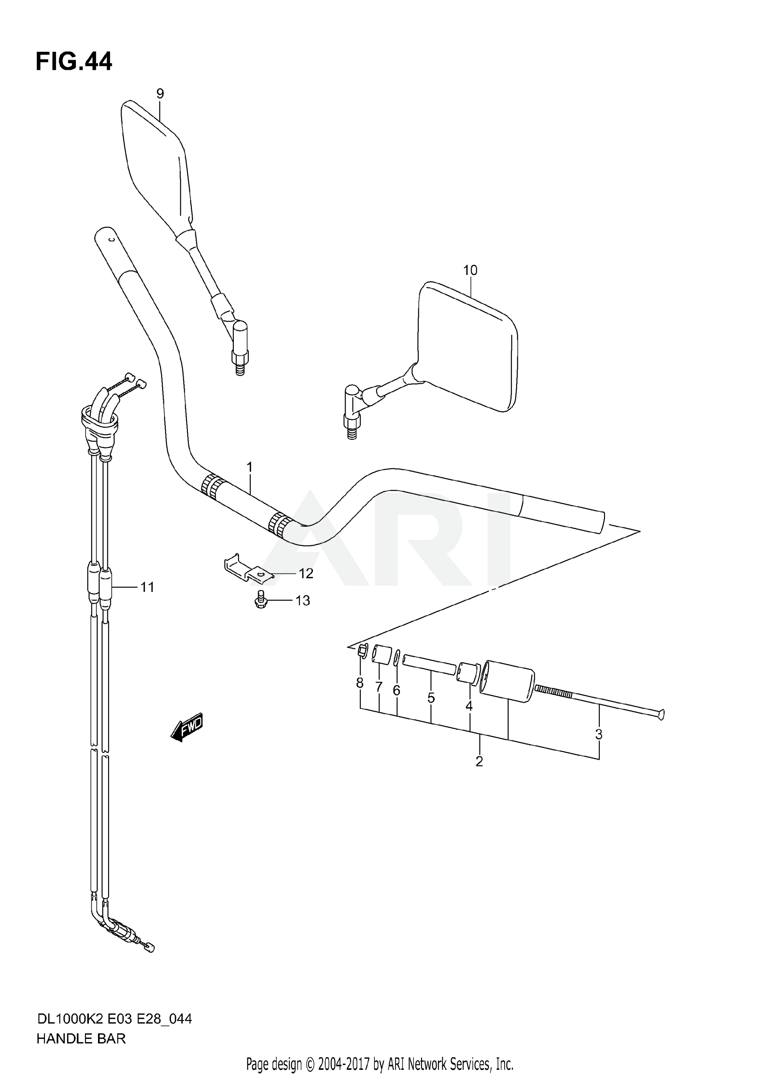 HANDLEBAR (MODEL K2/K3)