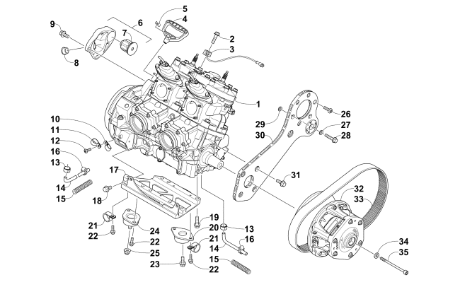 ENGINE AND RELATED PARTS