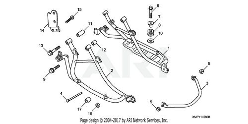 SADDLEBAG MOUNTING BRACKETS (VT1300CT)