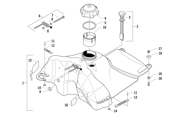 GAS TANK ASSEMBLY