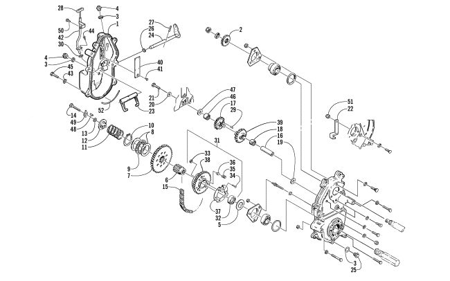 DRIVE/REVERSE DROPCASE ASSEMBLY (Optional)