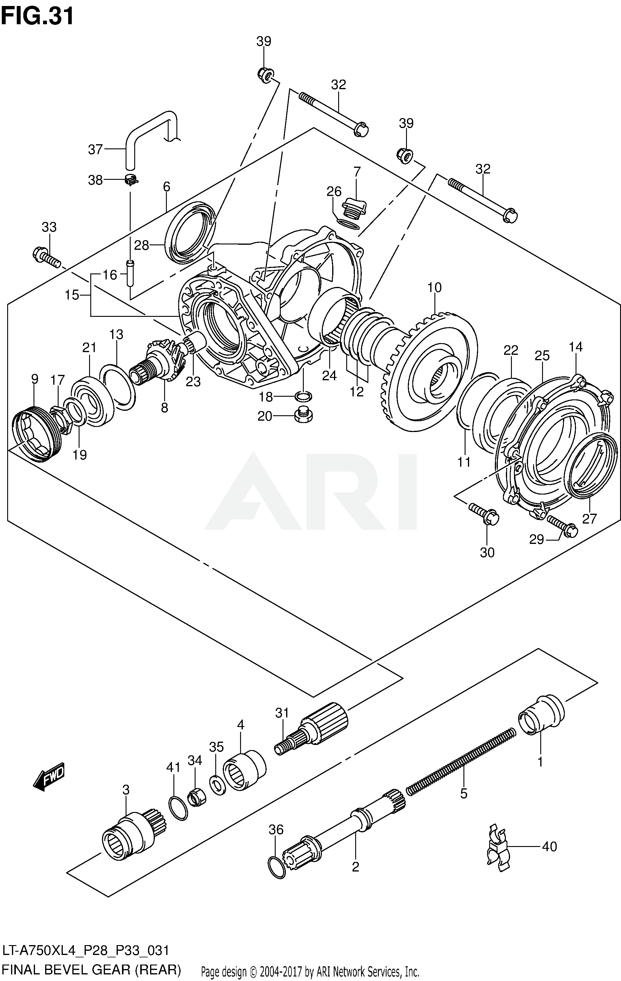 FINAL BEVEL GEAR (REAR)