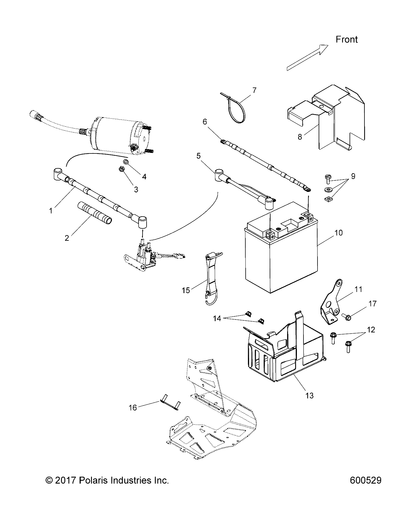 ELECTRICAL, BATTERY and CABLES - S19CBA6GSL ELEC. START (600529)