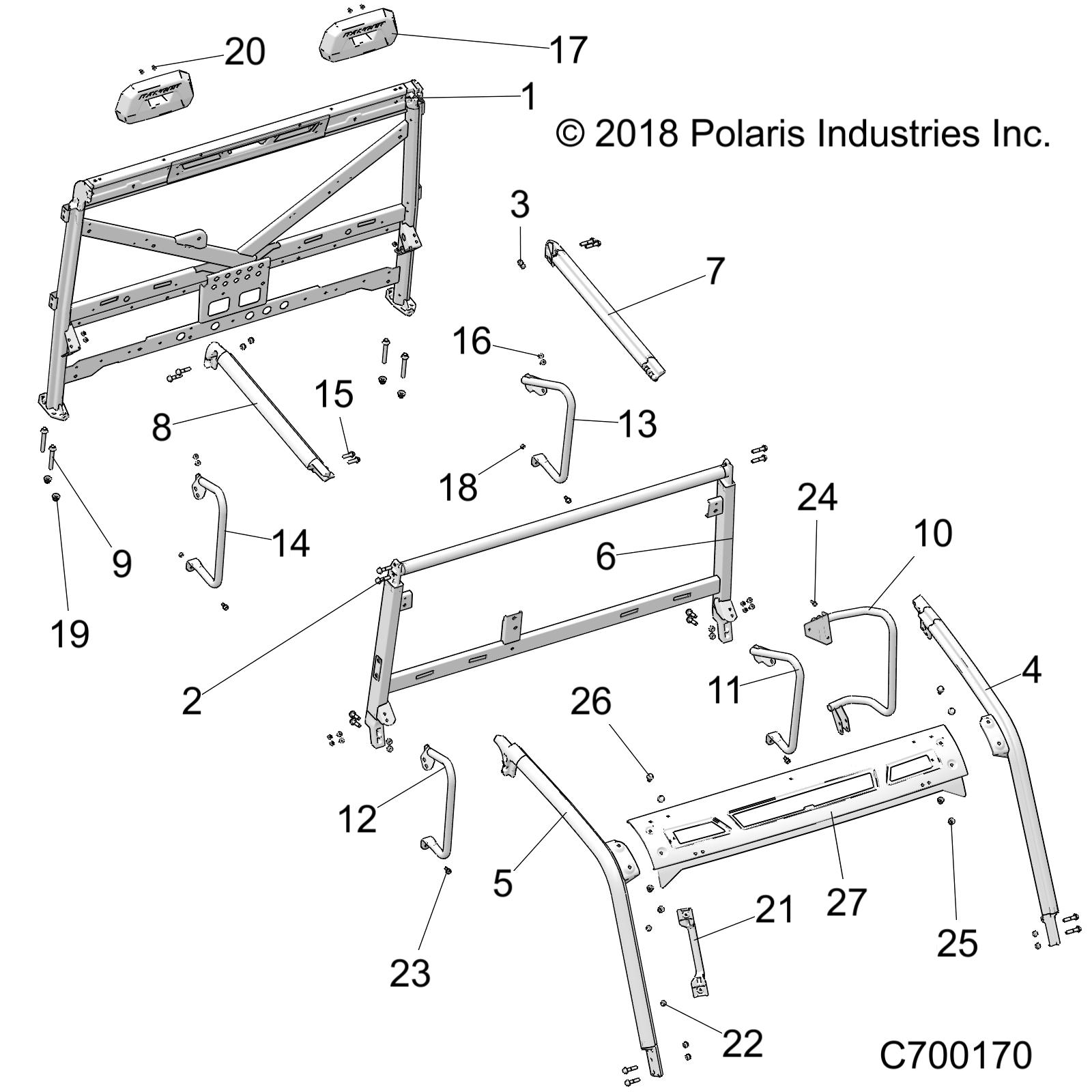 CHASSIS, CAB FRAME - R19RSB99A9/B9 (C700170)