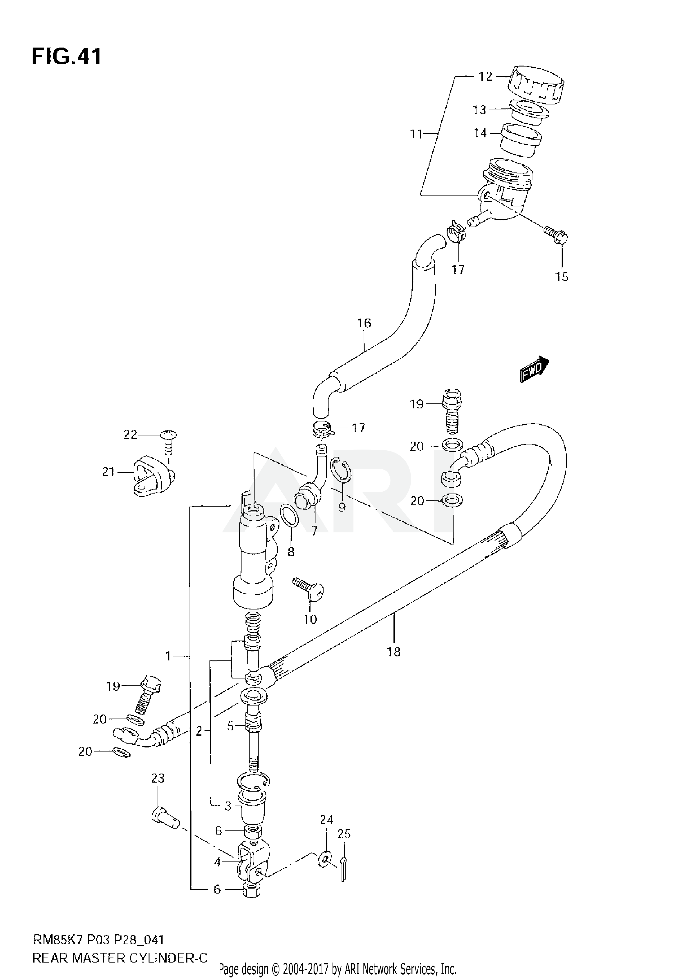 REAR MASTER CYLINDER