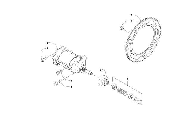 STARTER MOTOR ASSEMBLY