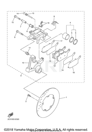 REAR BRAKE CALIPER