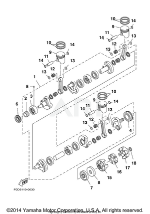 CRANKSHAFT. PISTON