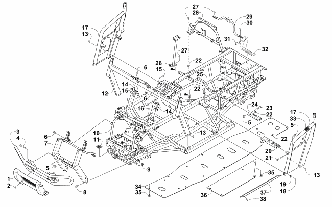 FRAME AND RELATED PARTS