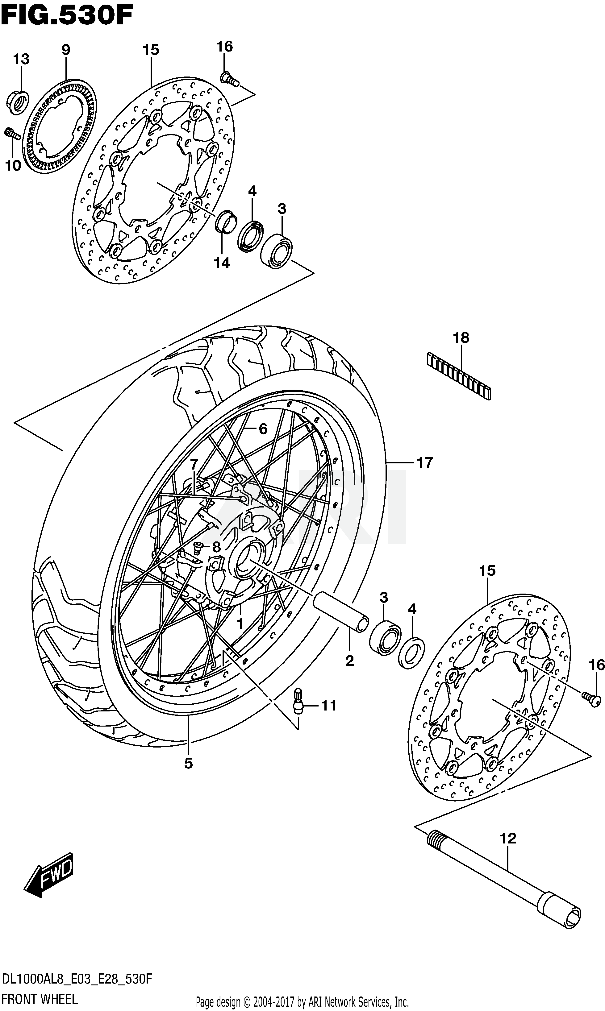 FRONT WHEEL (DL1000XAL8 E33)