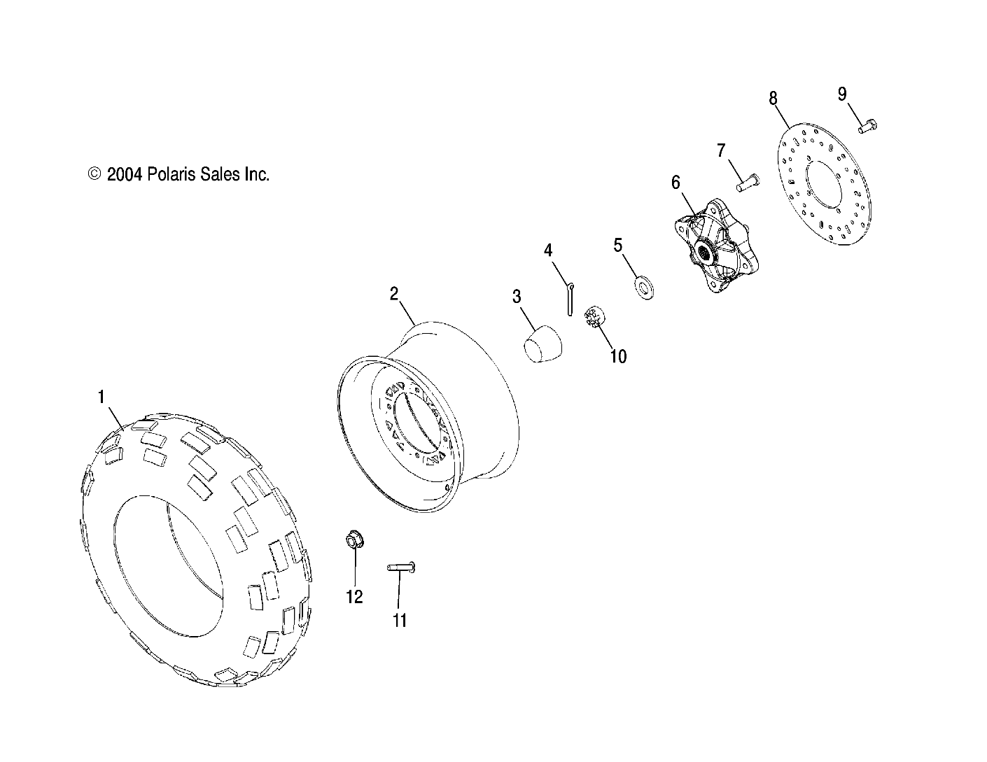 FRONT WHEEL - A05MH42AB/AG/AH (4994169416B14)