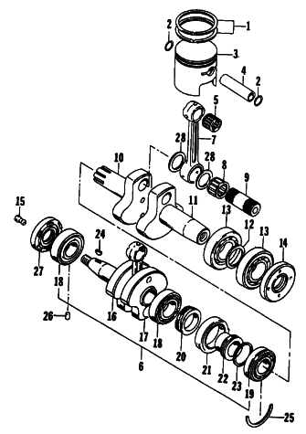 PISTON AND CRANKSHAFT