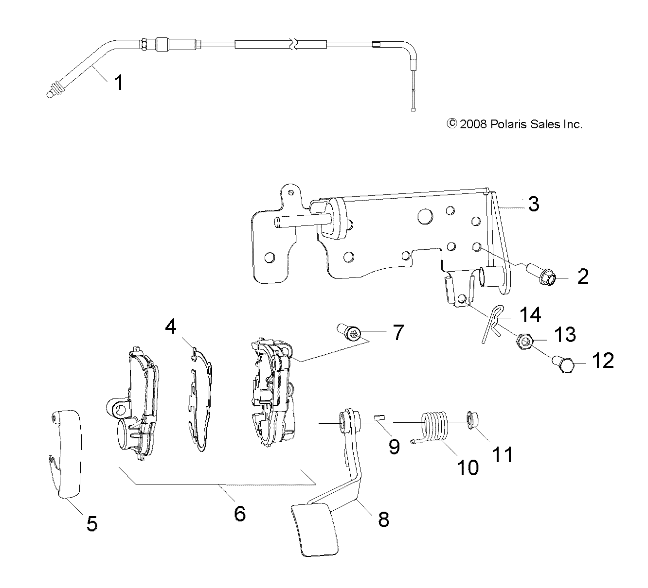 STEERING, CONTROLS and THROTTLE - R15YA17AA/AF/BA/BF (49RGRTHROTTLEPEDAL15RZR170)