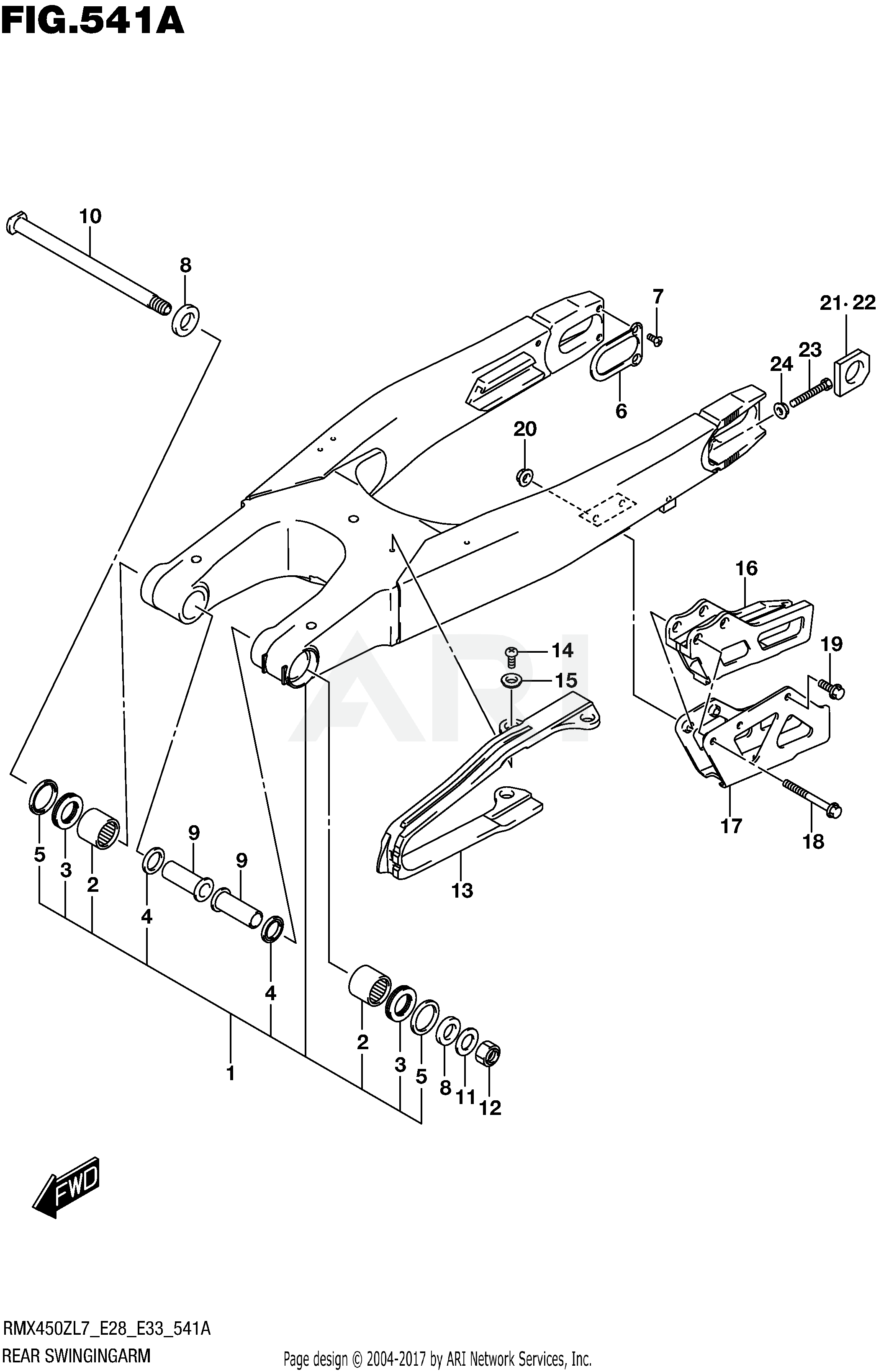 REAR SWINGINGARM