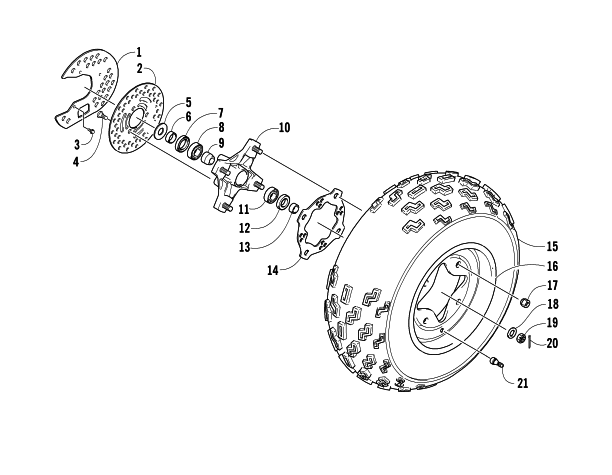 FRONT WHEEL ASSEMBLY