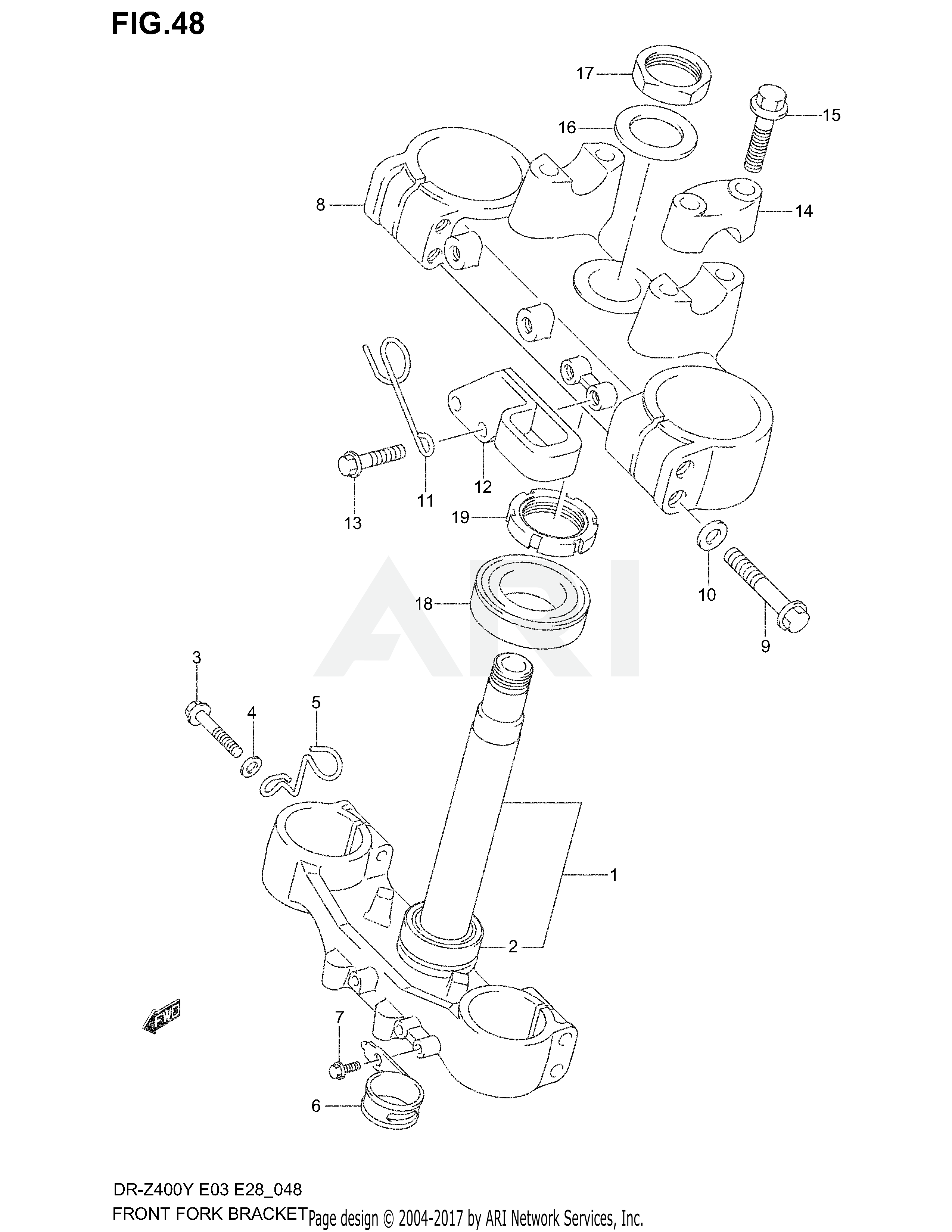 FRONT FORK BRACKET