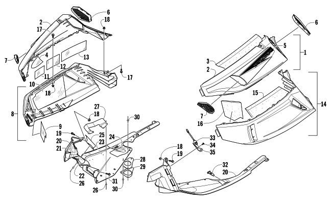 SKID PLATE AND SIDE PANEL ASSEMBLY