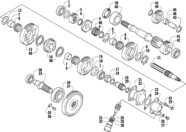 SECONDARY TRANSMISSION ASSEMBLY