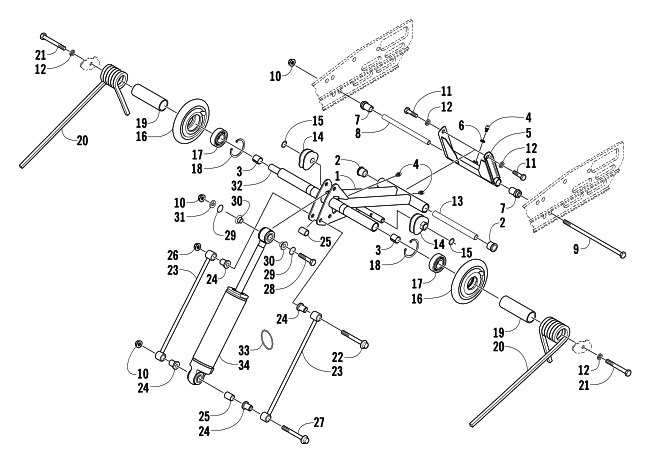 REAR SUSPENSION REAR ARM ASSEMBLY