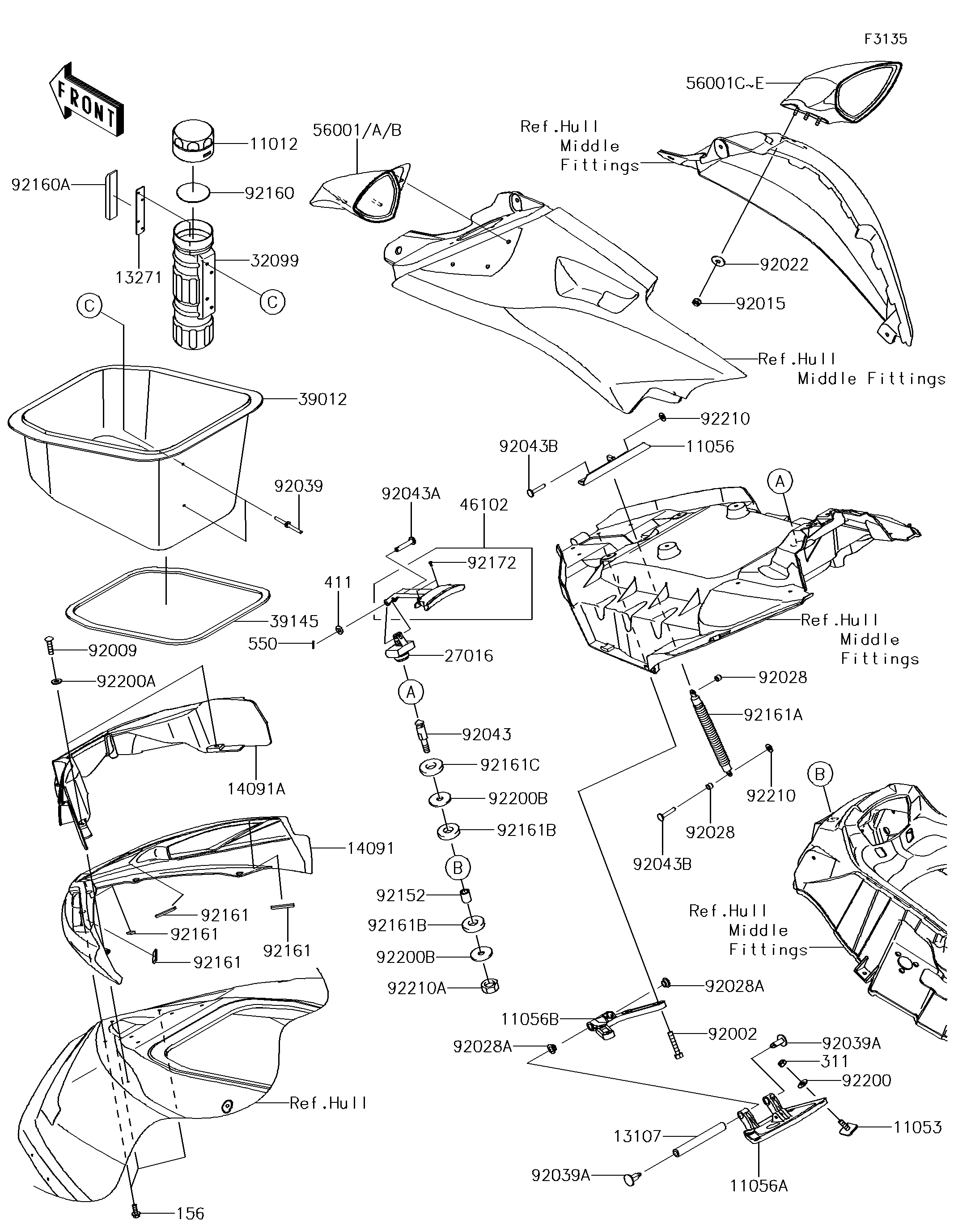 Hull Front Fittings