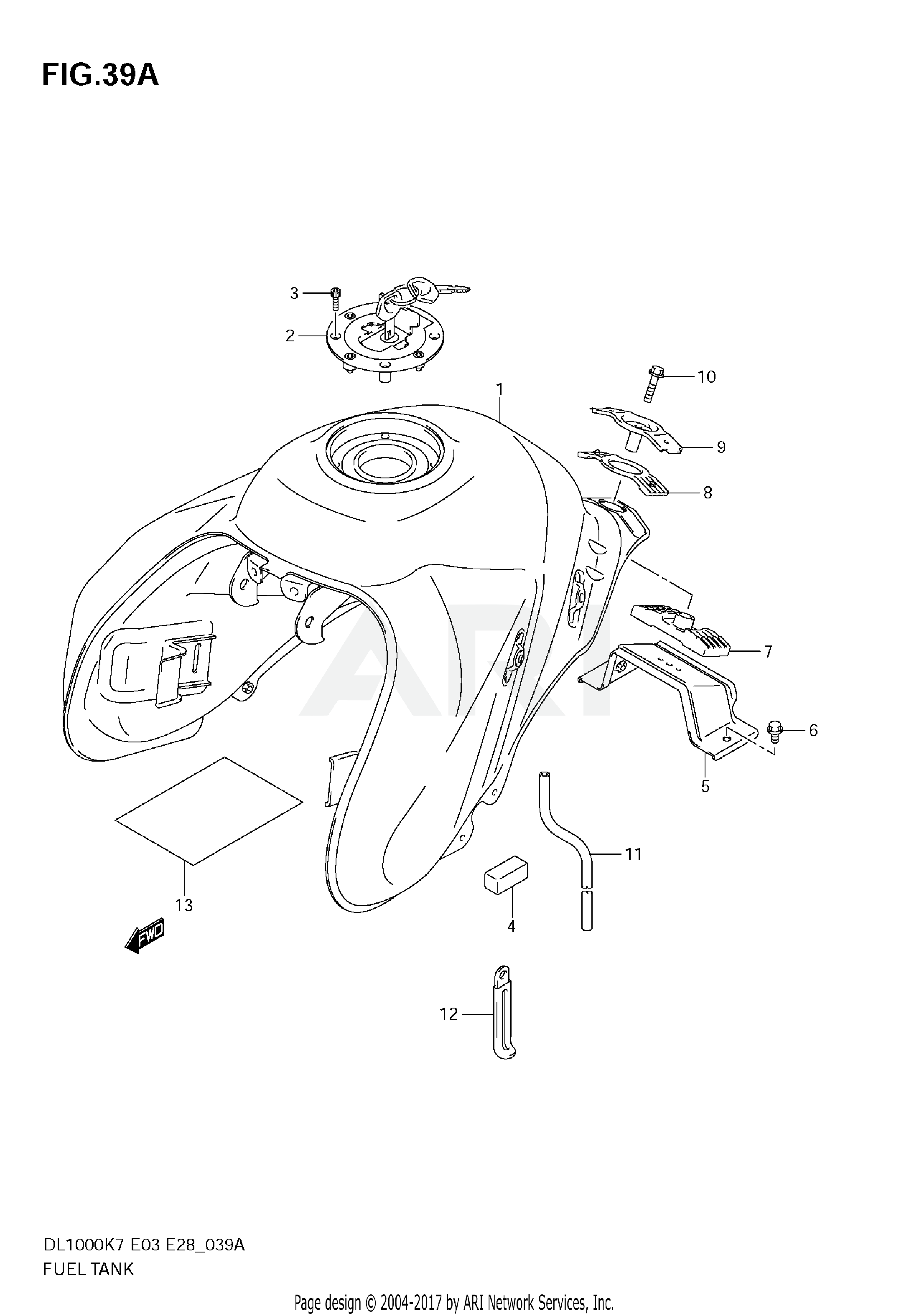 FUEL TANK (MODEL K9)