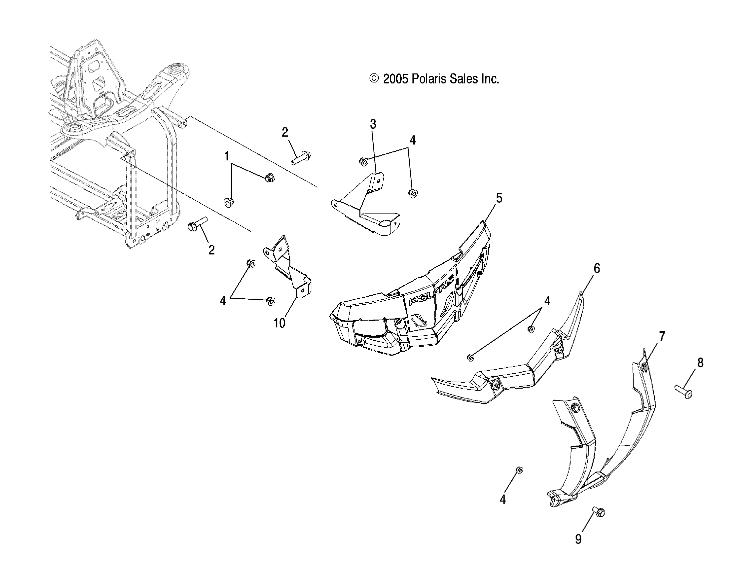 BODY, FRONT BUMPER and MOUNTING - A08LB27AA (4999202079920207A07)